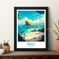 Bali Travel Print Wall Art Bali Wall Hanging Home Décor Bali Gift Art Lovers Indonesia Art Lover Gift Bali Travel Art Poster