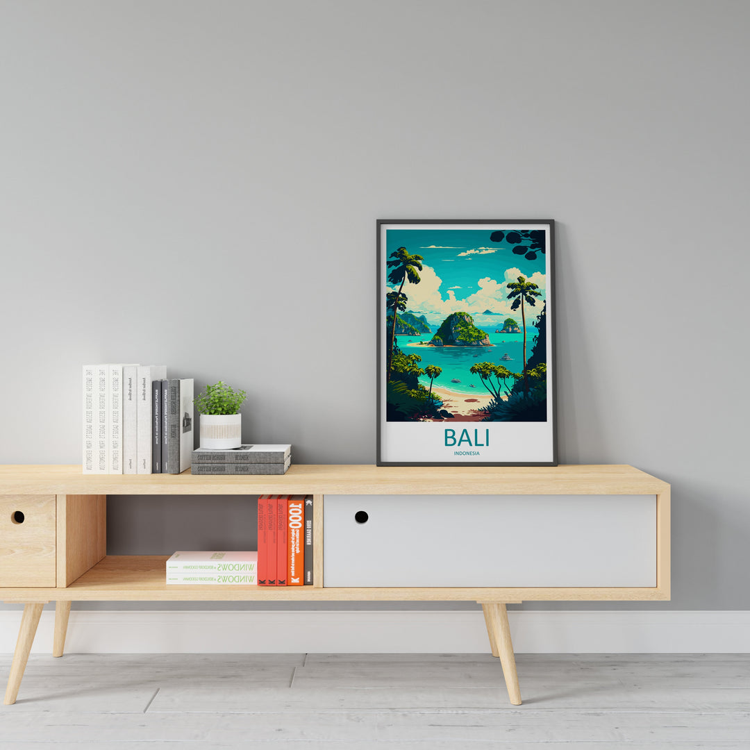 Bali Travel Print Wall Art Bali Wall Hanging Home Décor Bali Gift Art Lovers Indonesia Art Lover Gift Bali Travel Art Poster