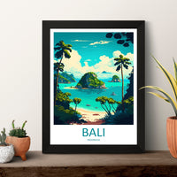 Bali Travel Print Wall Art Bali Wall Hanging Home Décor Bali Gift Art Lovers Indonesia Art Lover Gift Bali Travel Art Poster