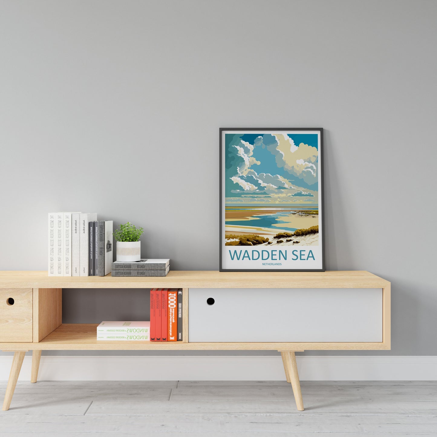 Wadden Sea Travel Print Wall Art Wadden Sea Wall Hanging Home Décor Wadden Sea Gift Art Lovers Netherlands Art Lover Gift Wadden Sea Travel