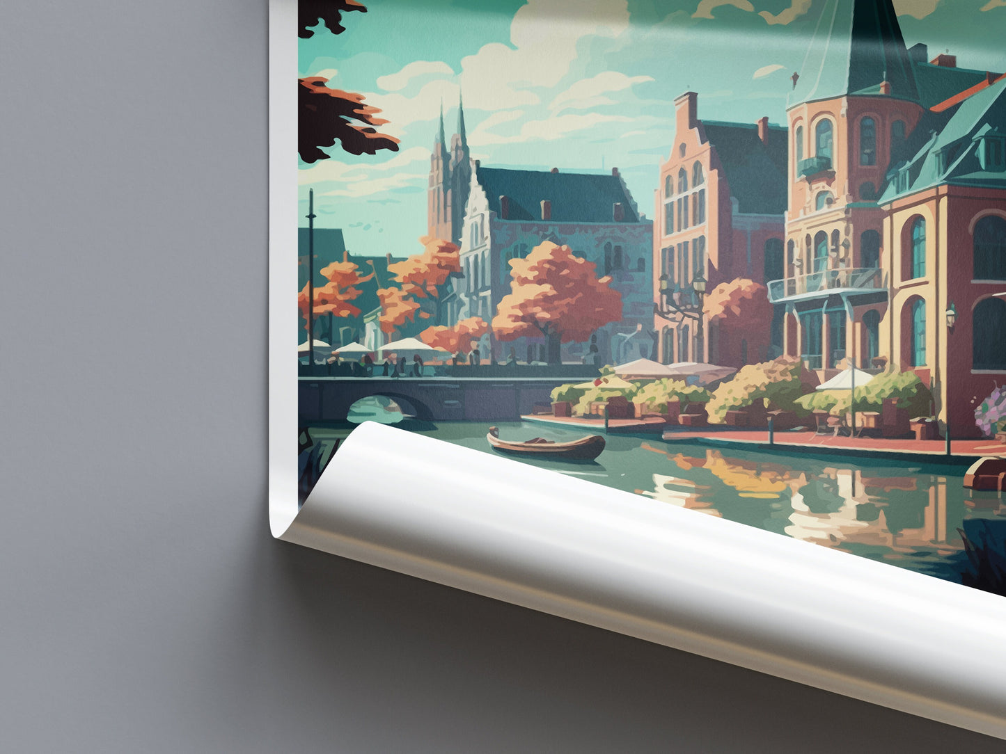 Zwolle Travel Print Wall Art Zwolle Wall Hanging Home Décor Zwolle Gift Art Lovers Netherlands Art Lover Gift Zwolle Travel Art