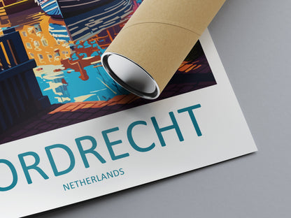 Dordrecht Travel Print Wall Art Dordrecht Wall Hanging Home Décor Dordrecht Gift Art Lovers Netherlands Art Lover Gift Dordrecht Travel Art