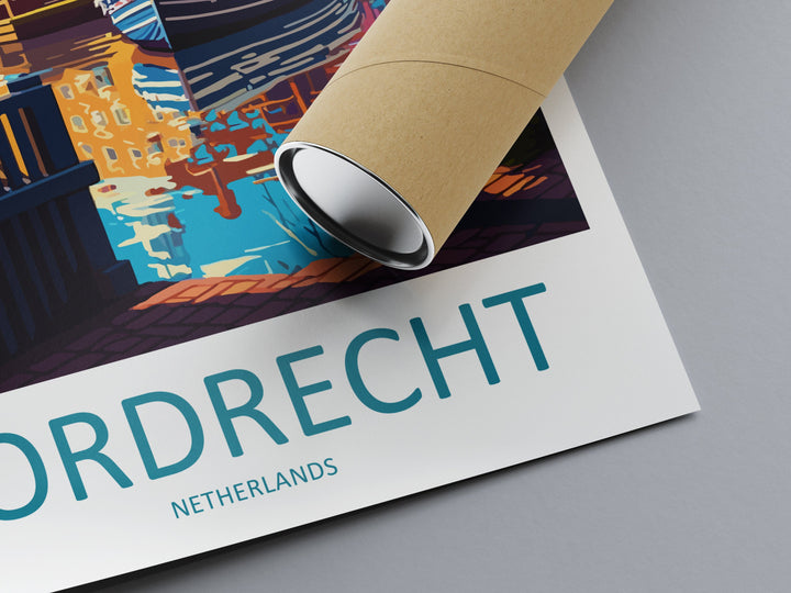 Dordrecht Travel Print Wall Art Dordrecht Wall Hanging Home Décor Dordrecht Gift Art Lovers Netherlands Art Lover Gift Dordrecht Travel Art