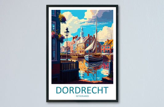 Dordrecht Travel Print Wall Art Dordrecht Wall Hanging Home Décor Dordrecht Gift Art Lovers Netherlands Art Lover Gift Dordrecht Travel Art