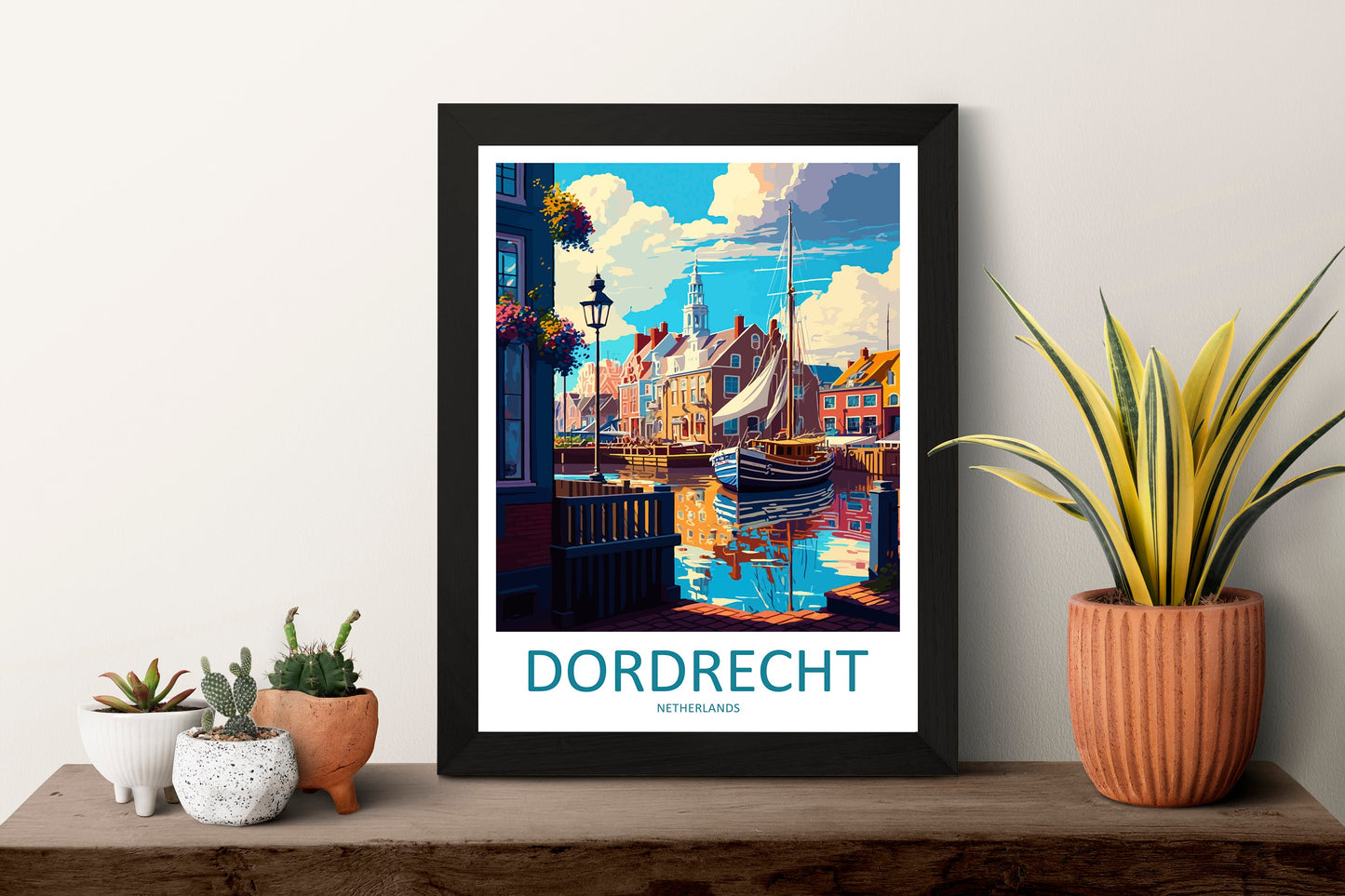 Dordrecht Travel Print Wall Art Dordrecht Wall Hanging Home Décor Dordrecht Gift Art Lovers Netherlands Art Lover Gift Dordrecht Travel Art