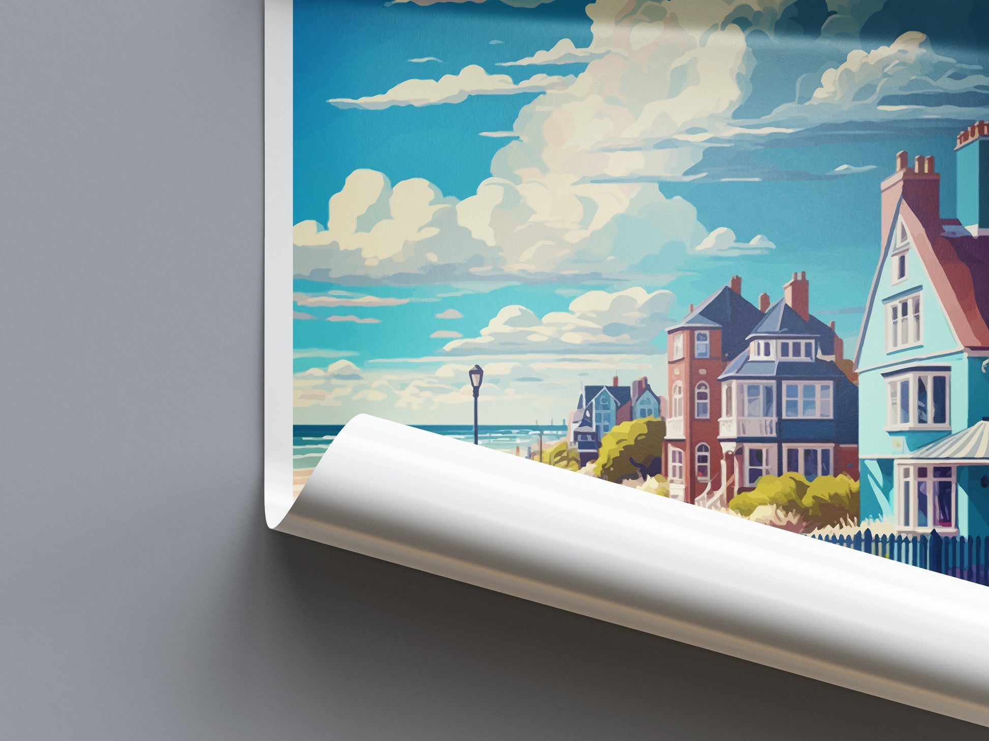Noordwijk Travel Print Wall Art Noordwijk Wall Hanging Home Décor Noordwijk Gift Art Lovers Netherlands Art Lover Gift Noordwijk Art