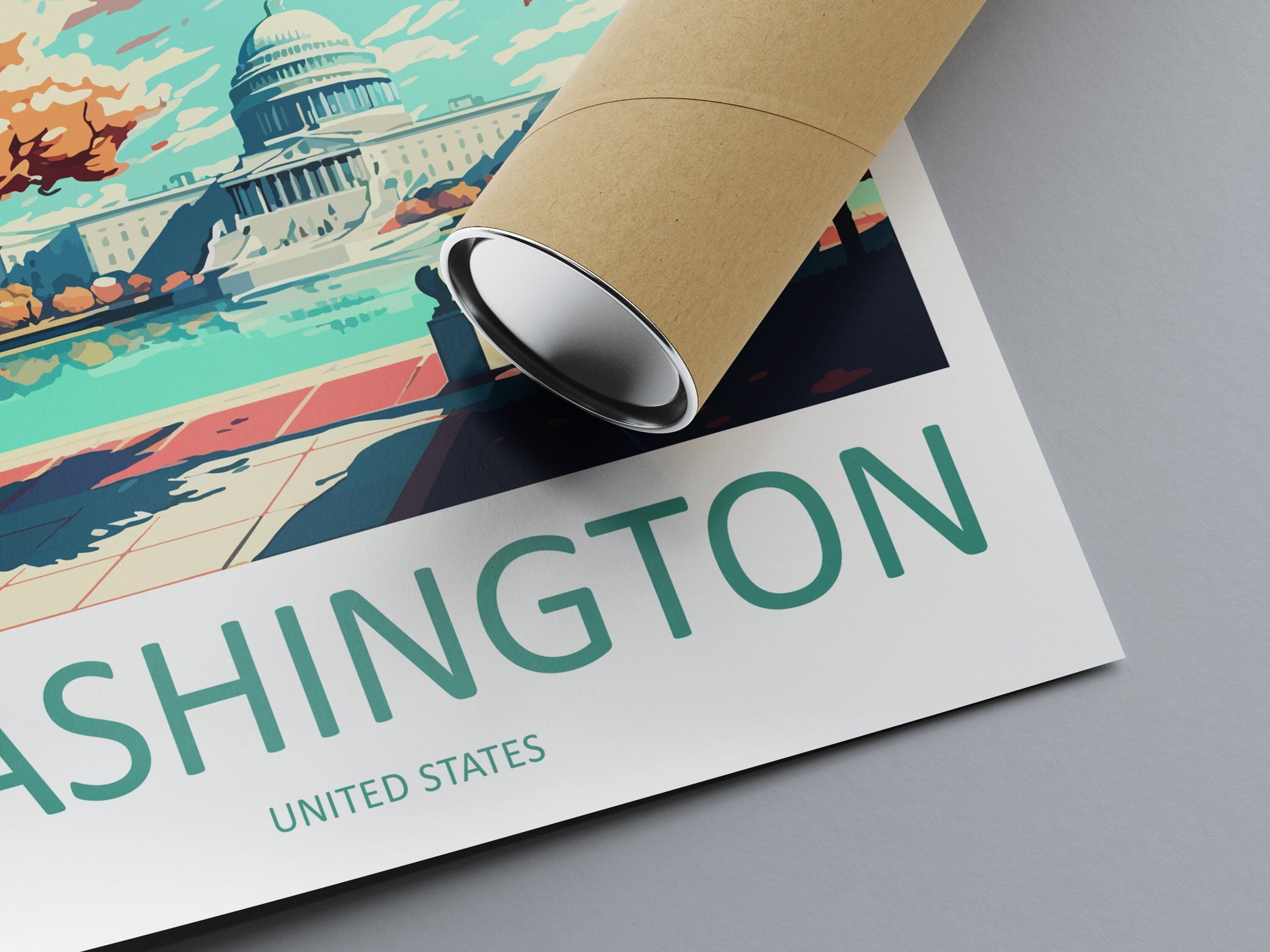 Washington DC Travel Print Wall Art Washington DC Wall Hanging Home Décor Washington DC Gift Art Lovers United States Art Lover Gift