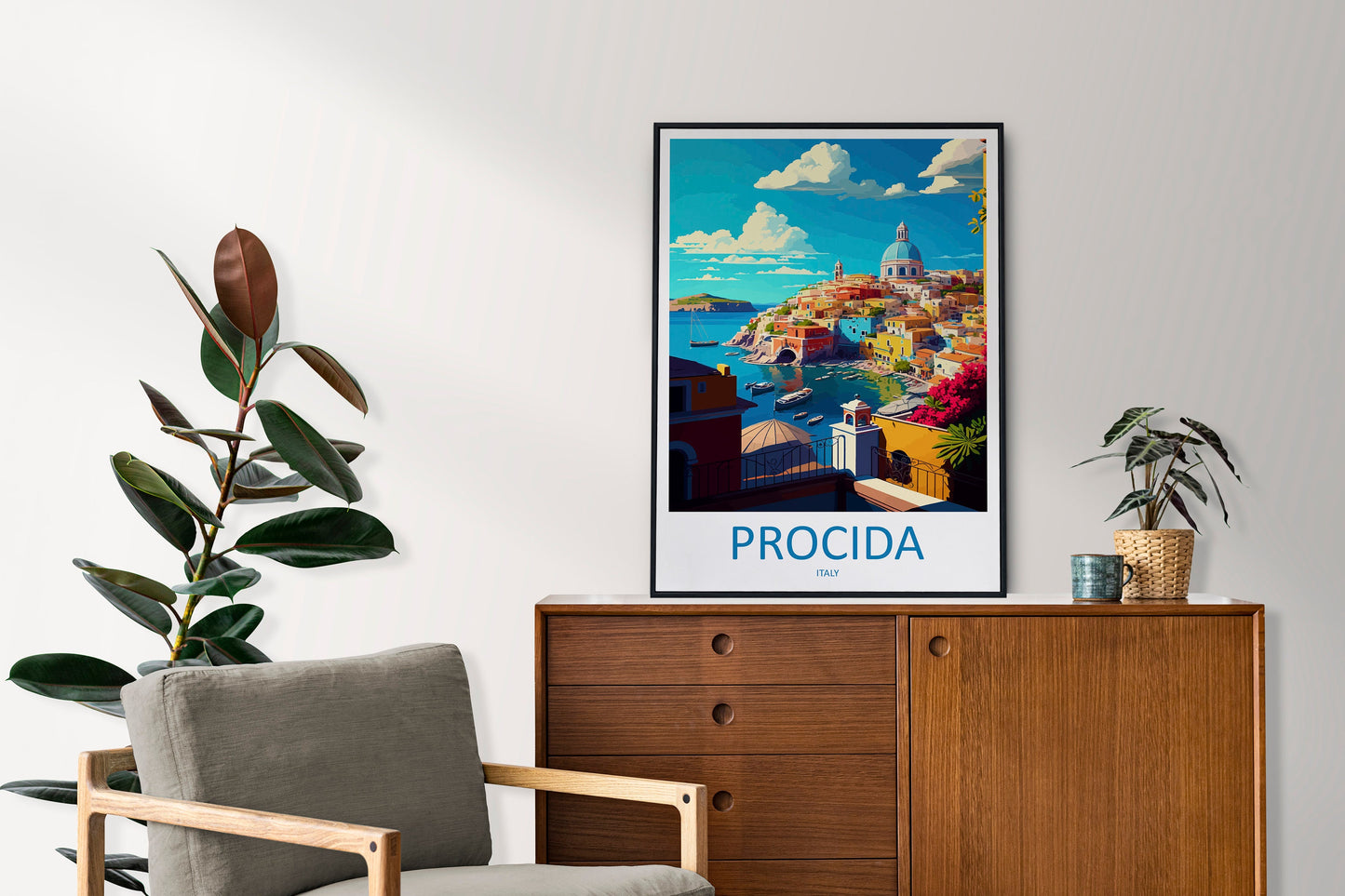 Procida Travel Print Wall Art Procida Italy Wall Hanging Home Decoration Procida Gift Art Lovers Wall Art Print Procida Italy Art Procida