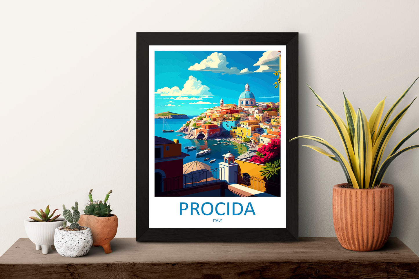 Procida Travel Print Wall Art Procida Italy Wall Hanging Home Decoration Procida Gift Art Lovers Wall Art Print Procida Italy Art Procida