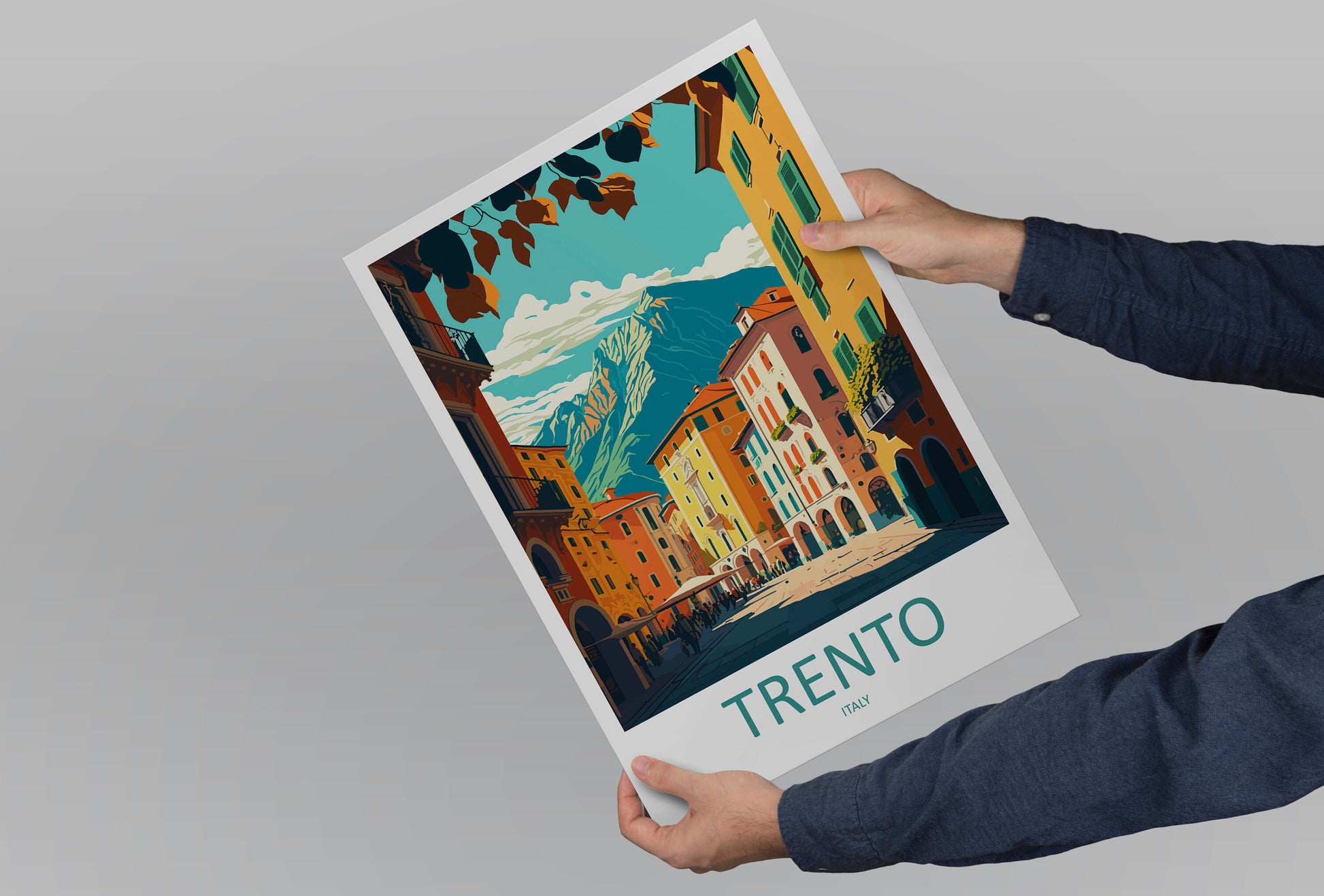 Trento Travel Print Wall Art Trento Italy Wall Hanging Home Decoration Trento Gift Art Lovers Wall Art Print Trento Italy Art Trento Print