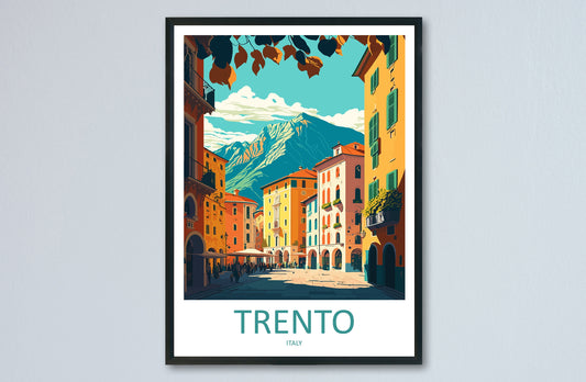 Trento Travel Print Wall Art Trento Italy Wall Hanging Home Decoration Trento Gift Art Lovers Wall Art Print Trento Italy Art Trento Print