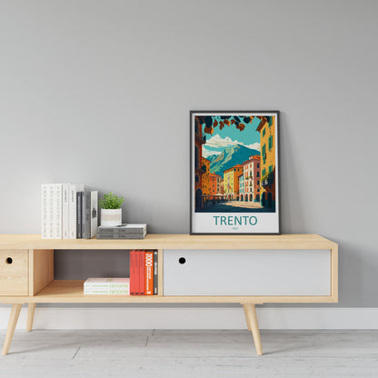 Trento Travel Print Wall Art Trento Italy Wall Hanging Home Decoration Trento Gift Art Lovers Wall Art Print Trento Italy Art Trento Print
