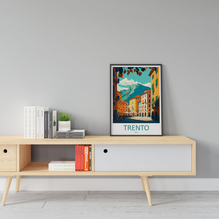 Trento Travel Print Wall Art Trento Italy Wall Hanging Home Decoration Trento Gift Art Lovers Wall Art Print Trento Italy Art Trento Print