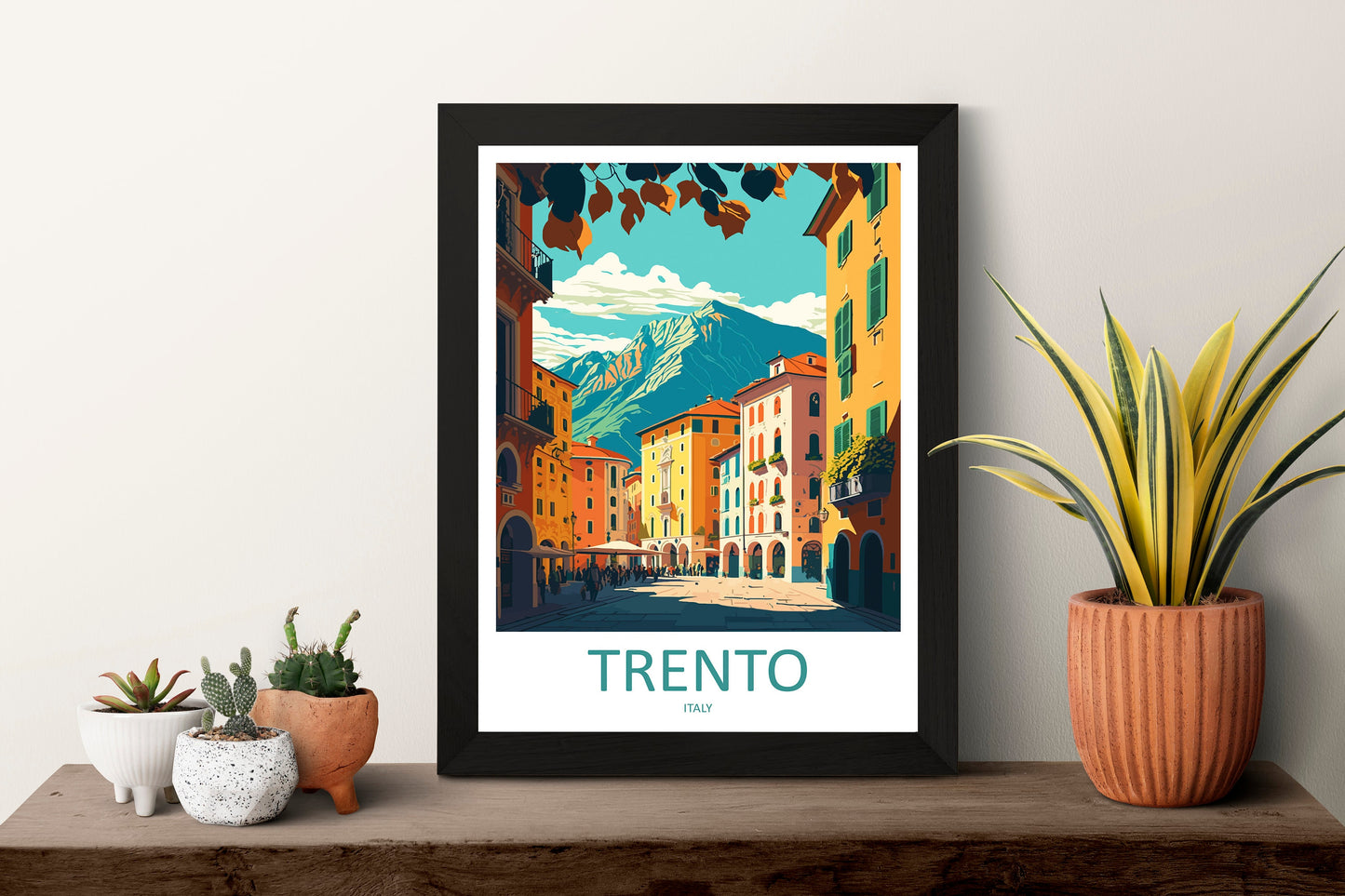 Trento Travel Print Wall Art Trento Italy Wall Hanging Home Decoration Trento Gift Art Lovers Wall Art Print Trento Italy Art Trento Print