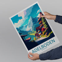 Adelboden Travel Print Wall Art Adelboden Wall Hanging Home Décor Adelboden Gift Art Lovers Switzerland Art Lover Gift Adelboden Travel Art