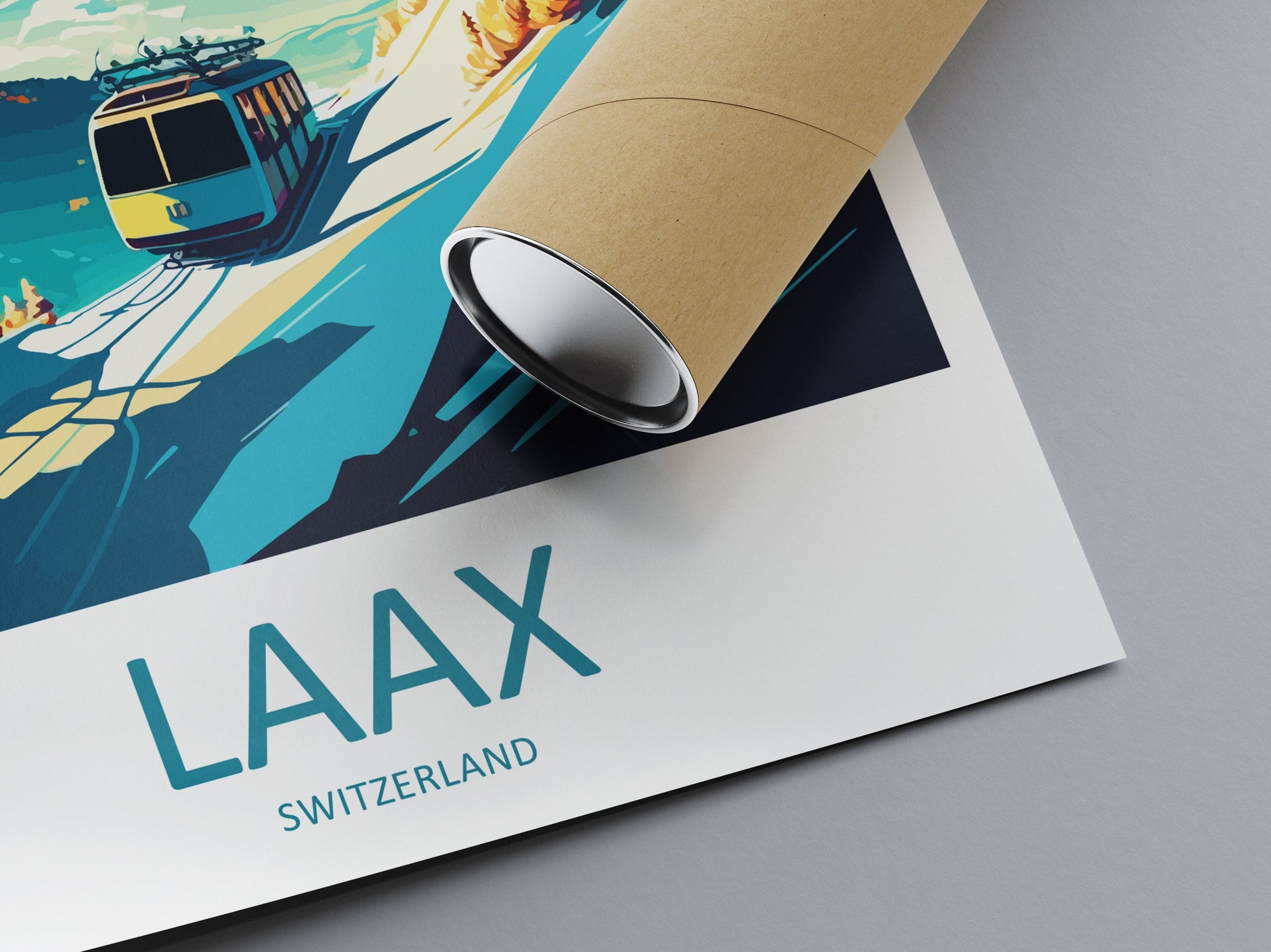 Laax Travel Print Wall Art Laax Wall Hanging Home Décor Laax Gift Art Lovers Switzerland Art Lover Gift Laax Travel Art