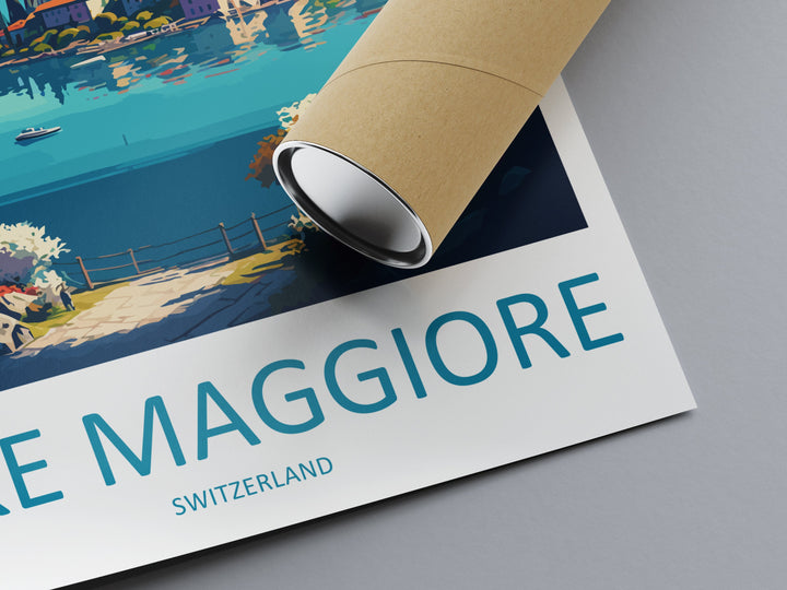 Lake Maggiore Travel Print Wall Art Lake Maggiore Wall Hanging Home Décor Lake Maggiore Gift Art Lovers Switzerland Art Lover Gift Lake Art