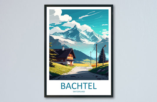 Batchtel Travel Print Wall Art Batchtel Wall Hanging Home Décor Batchtel Gift Art Lovers Switzerland Art Lover Gift Batchtel Travel Art
