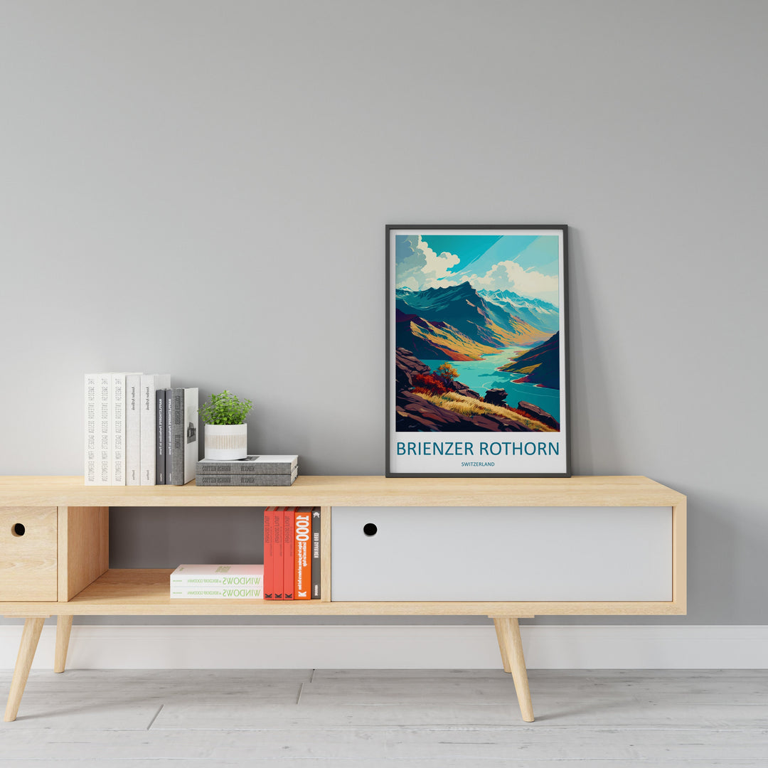 Brienzer Rothorn Travel Print Wall Art Brienzer Rothorn Wall Hanging Home Décor Brienzer Rothorn Gift Art Lovers Switzerland Art Lover Gift