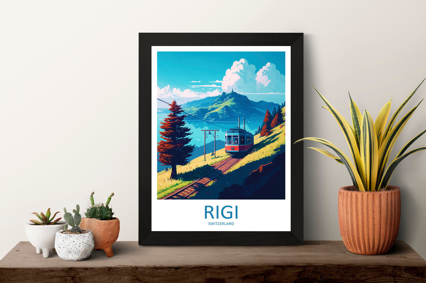 Rigi Travel Print Wall Art Rigi Wall Hanging Home Décor Rigi Gift Art Lovers Switzerland Art Lover Gift Rigi Travel Art Wall Gift