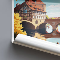 Bamberg Travel Print Wall Art Bamberg Wall Hanging Home Décor Bamberg Gift Art Lovers Germany Art Lover Gift Bamberg Art Bamberg Travel Gift
