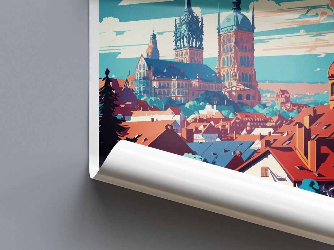 Wurzburg Travel Print Wall Art Wurzburg Wall Hanging Home Décor Wurzburg Gift Art Lovers Germany Art Lover Gift Wurzburg Art Travel Gift