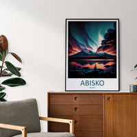 Abisko Travel Print Wall Art Abisko Wall Hanging Home Décor Abisko Gift Art Lovers Sweden Art Lover Gift Abisko Travel Art Poster