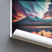 Abisko Travel Print Wall Art Abisko Wall Hanging Home Décor Abisko Gift Art Lovers Sweden Art Lover Gift Abisko Travel Art Poster