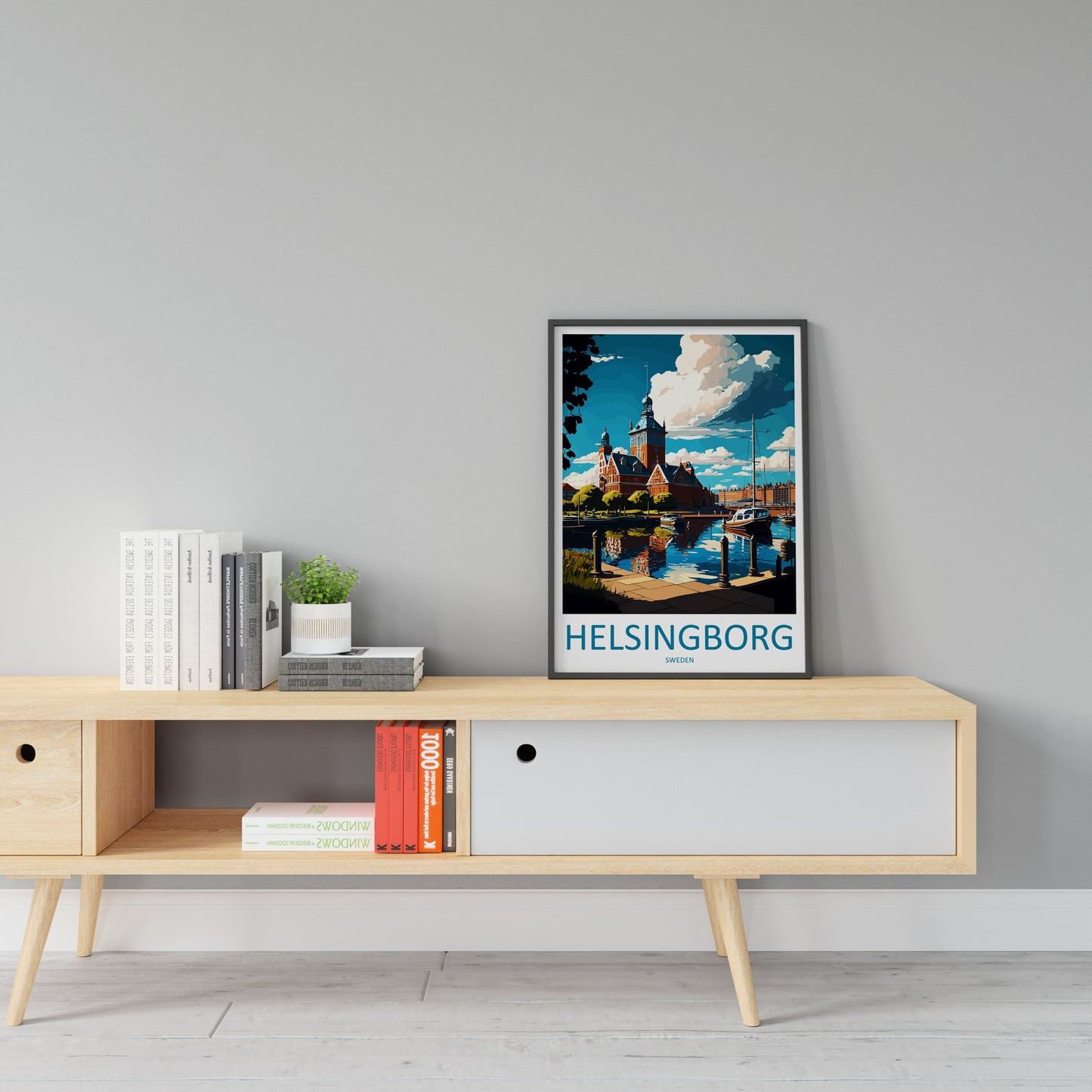 Helsingborg Travel Print Wall Art Helsingborg Wall Hanging Home Décor Helsingborg Gift Art Lovers Sweden Art Lover Gift Helsingborg Travel