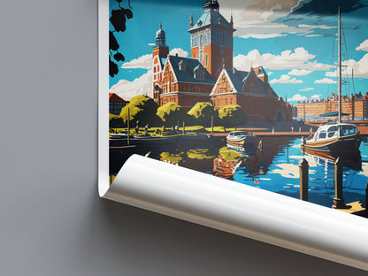 Helsingborg Travel Print Wall Art Helsingborg Wall Hanging Home Décor Helsingborg Gift Art Lovers Sweden Art Lover Gift Helsingborg Travel