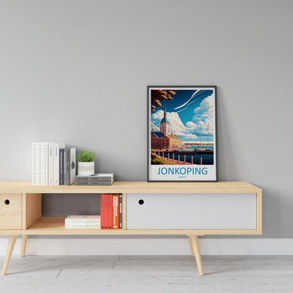 Jonkoping Travel Print Wall Art Jonkoping Wall Hanging Home Décor Jonkoping Gift Art Lovers Sweden Art Lover Gift Jonkoping Travel Art Print