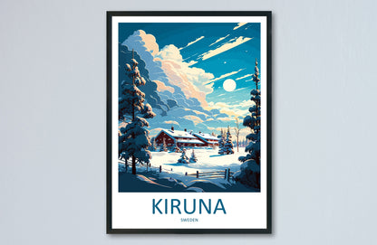Kiruna Travel Print Wall Art Kiruna Wall Hanging Home Décor Kiruna Gift Art Lovers Sweden Art Lover Gift Kiruna Travel Art Poster