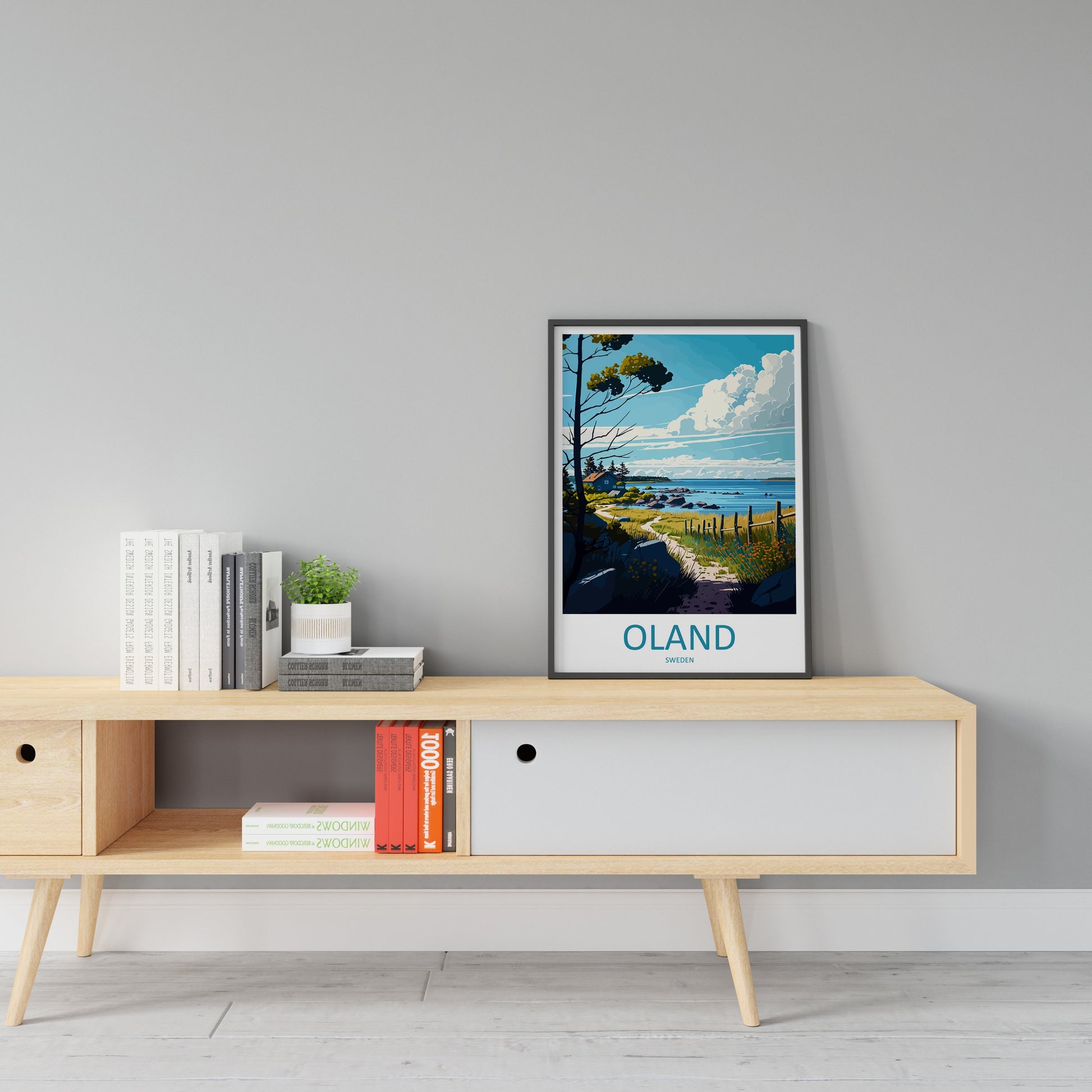 Oland Travel Print Wall Art Oland Wall Hanging Home Décor Oland Gift Art Lovers Sweden Art Lover Gift Oland Travel Art Poster Oland Print