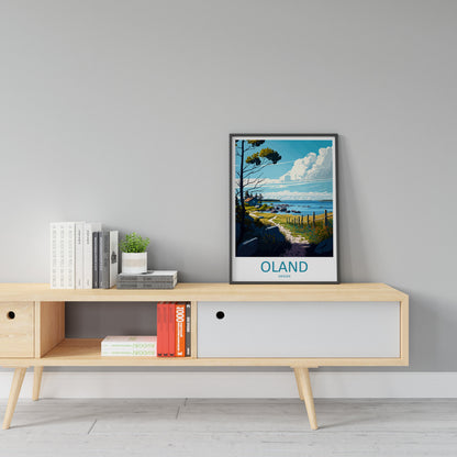 Oland Travel Print Wall Art Oland Wall Hanging Home Décor Oland Gift Art Lovers Sweden Art Lover Gift Oland Travel Art Poster Oland Print