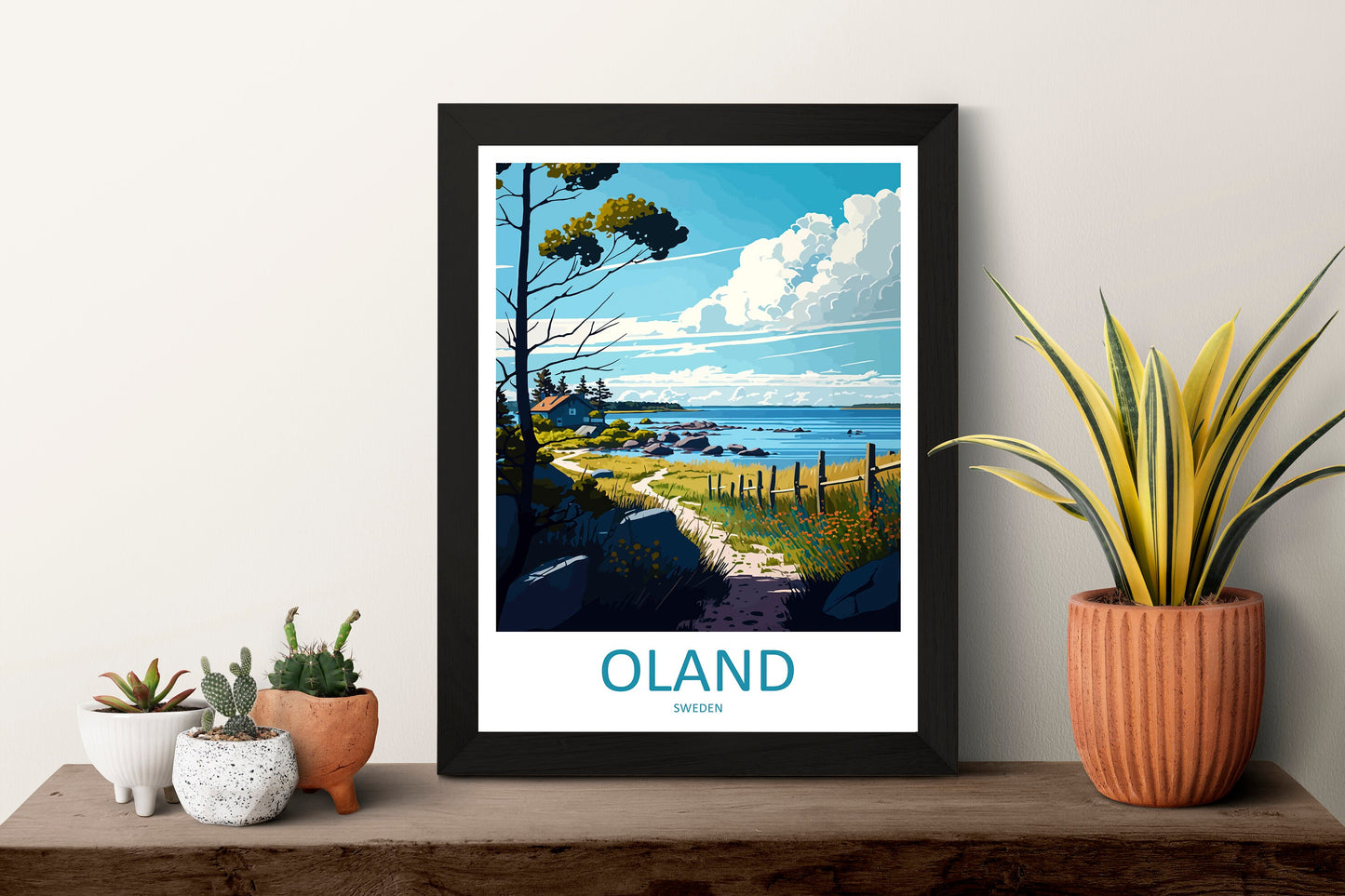 Oland Travel Print Wall Art Oland Wall Hanging Home Décor Oland Gift Art Lovers Sweden Art Lover Gift Oland Travel Art Poster Oland Print
