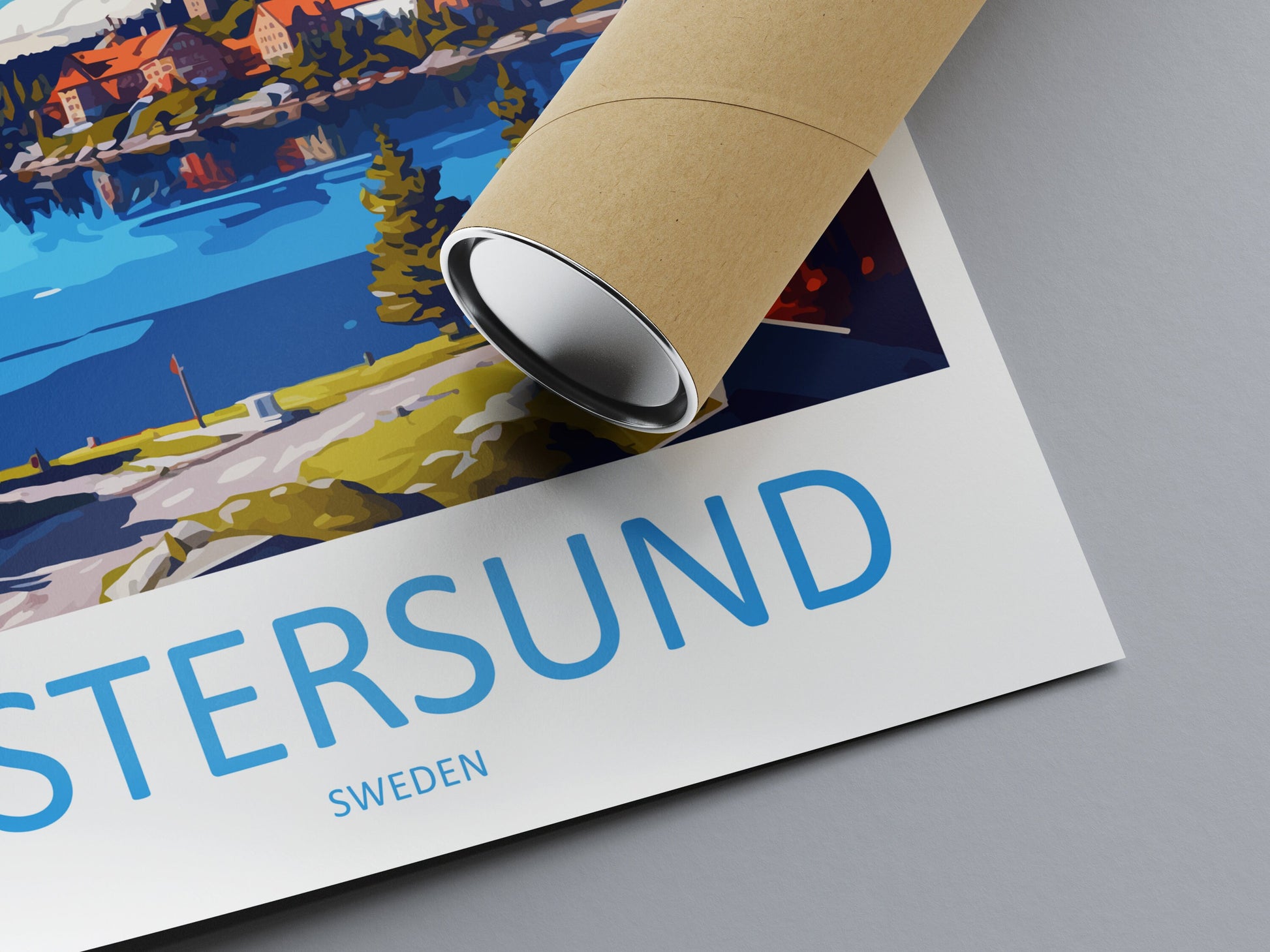 Ostersund Travel Print Wall Art Ostersund Wall Hanging Home Décor Ostersund Gift Art Lovers Sweden Art Lover Gift Ostersund Travel Art