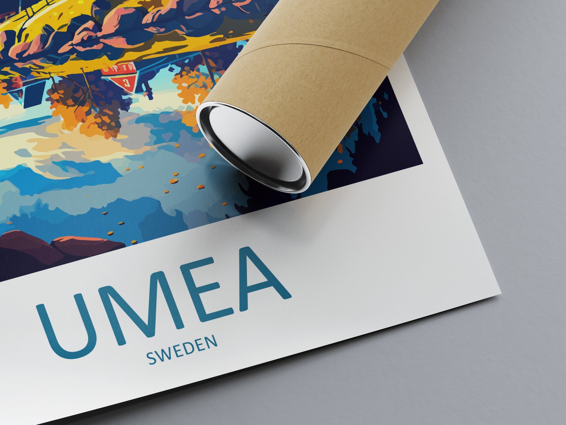 Umea Travel Print Wall Art Umea Wall Hanging Home Décor Umea Gift Art Lovers Sweden Art Lover Gift Umea Travel Art Poster