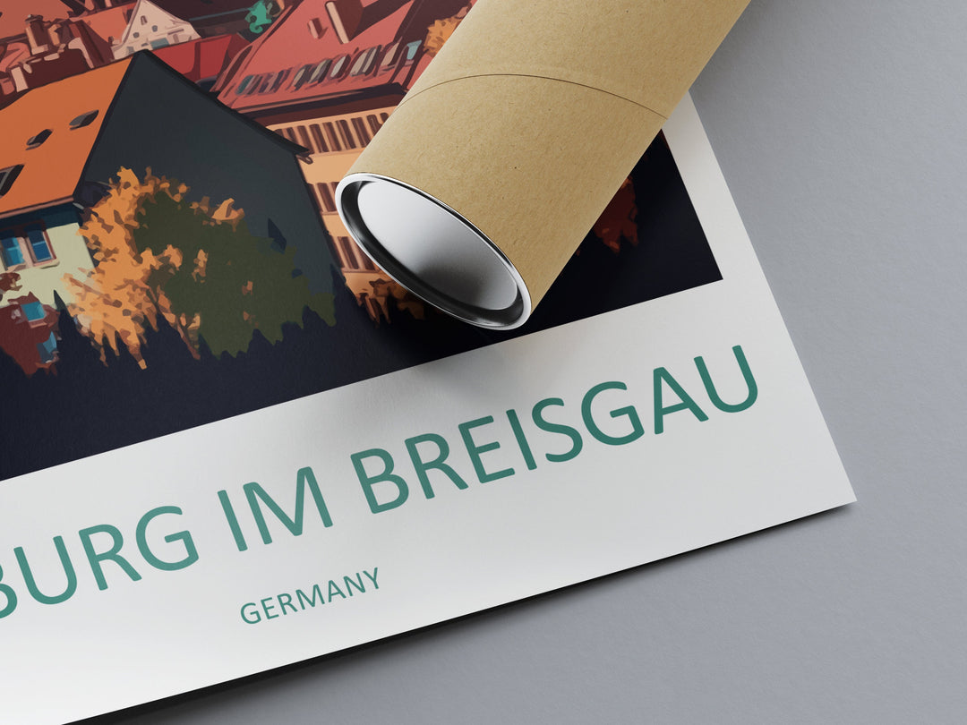 Freiburg Im Breisgau Travel Print Wall Art Freiburg Im Breisgau Wall Hanging Home Décor Freiburg Im Breisgau Gift Art Lovers Germany