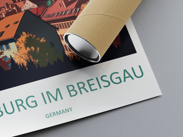 Freiburg Im Breisgau Travel Print Wall Art Freiburg Im Breisgau Wall Hanging Home Décor Freiburg Im Breisgau Gift Art Lovers Germany