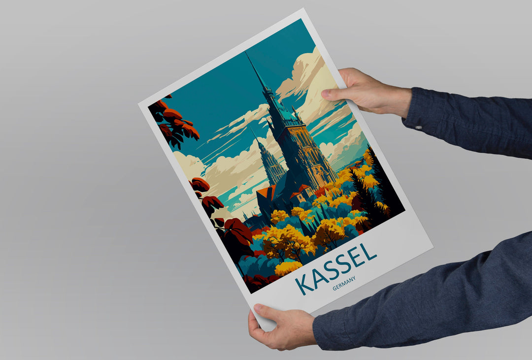 Kassel Travel Print Wall Art Kassel Wall Hanging Home Décor Kassel Gift Art Lovers Germany Art Lover Gift Kassel Art Travel Gift Kassel
