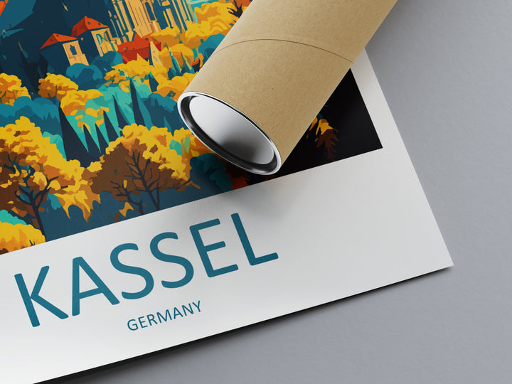 Kassel Travel Print Wall Art Kassel Wall Hanging Home Décor Kassel Gift Art Lovers Germany Art Lover Gift Kassel Art Travel Gift Kassel
