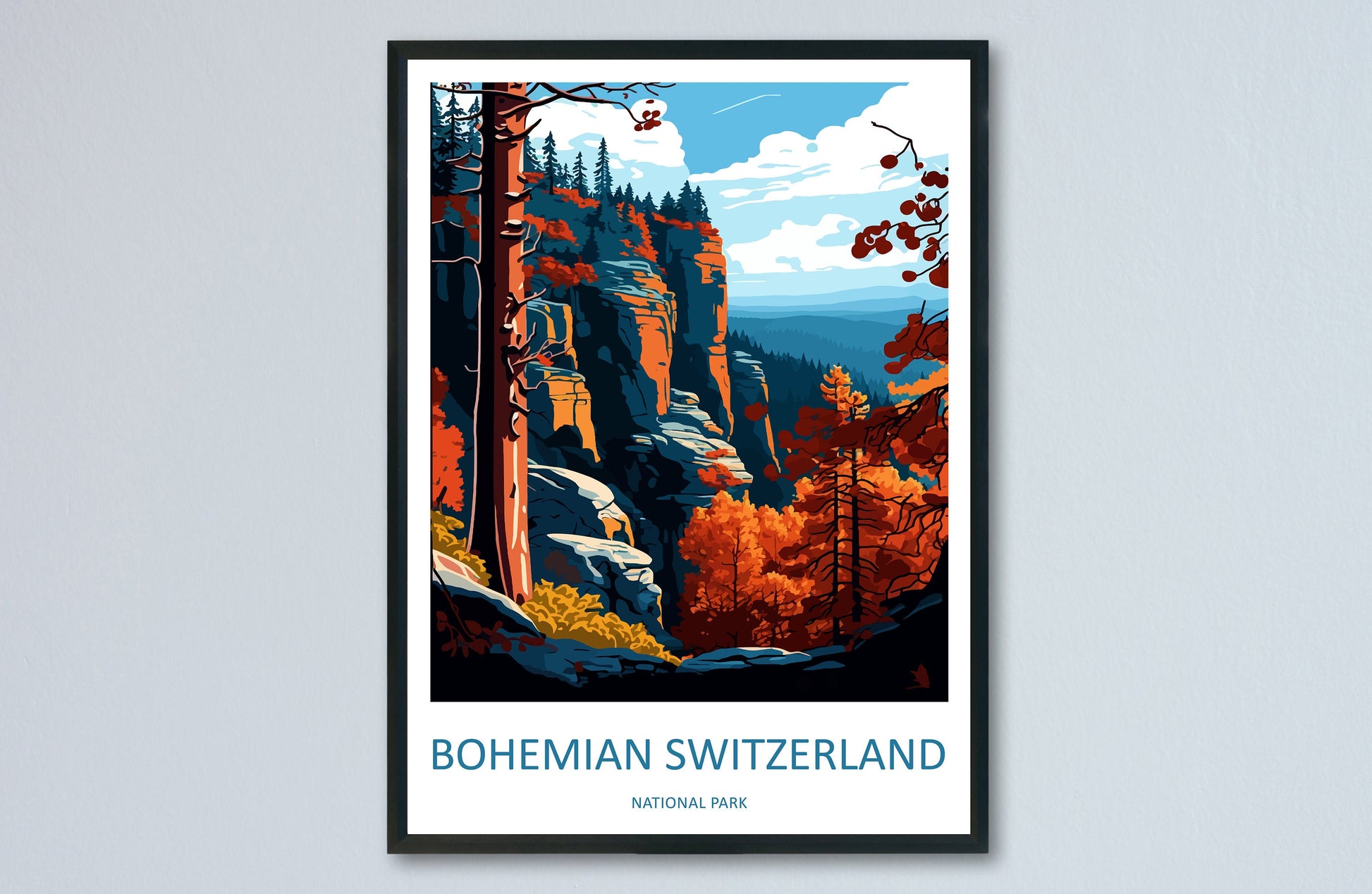 Bohemian Switzerland Travel Print Wall Art Bohemian Switzerland Wall Hanging Home Décor Bohemian Switzerland Gift Art Lovers Czech Republic