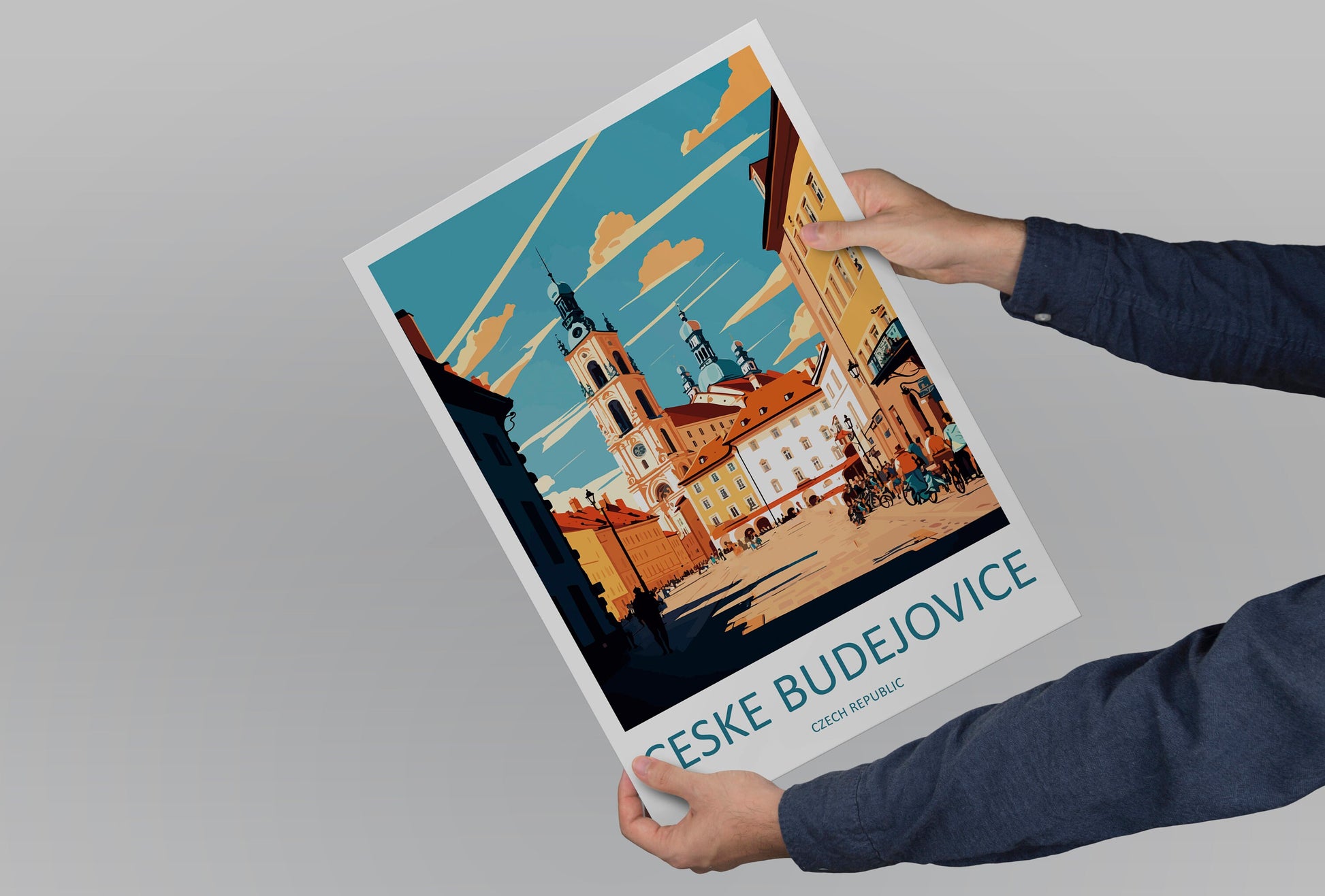 Ceske Budejovice Travel Print Wall Art Ceske Budejovice Wall Hanging Home Décor Ceske Budejovice Gift Art Lovers Czech Republic Art Lover
