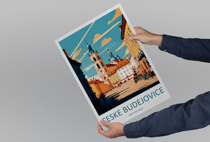 Ceske Budejovice Travel Print Wall Art Ceske Budejovice Wall Hanging Home Décor Ceske Budejovice Gift Art Lovers Czech Republic Art Lover