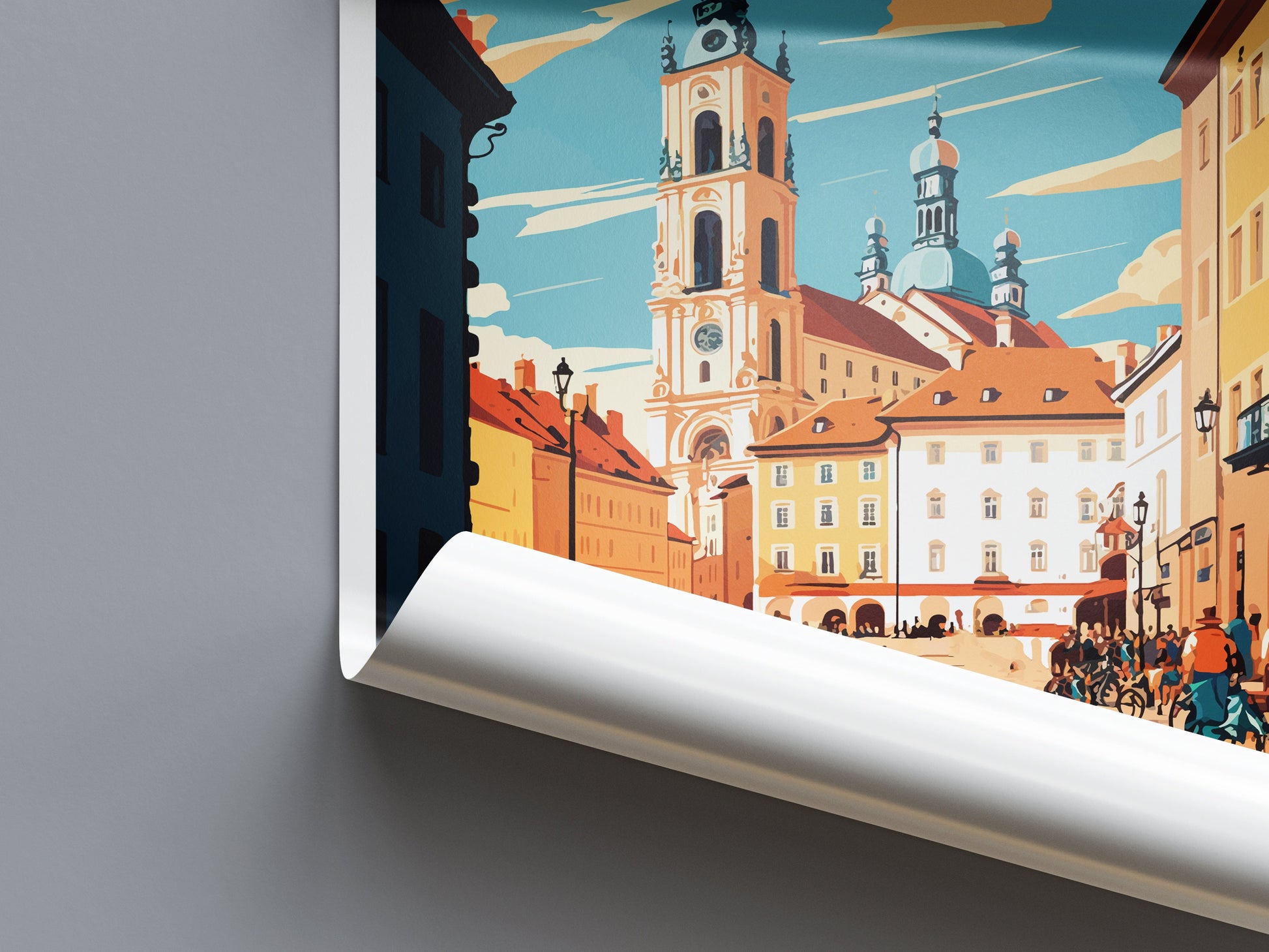 Ceske Budejovice Travel Print Wall Art Ceske Budejovice Wall Hanging Home Décor Ceske Budejovice Gift Art Lovers Czech Republic Art Lover