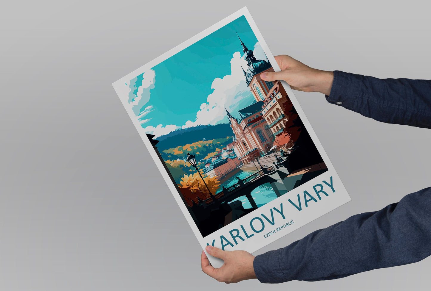 Karlovy Vary Travel Print Wall Art Karlovy Vary Wall Hanging Home Décor Karlovy Vary Gift Art Lovers Czech Republic Art Lover Gift Karlovy
