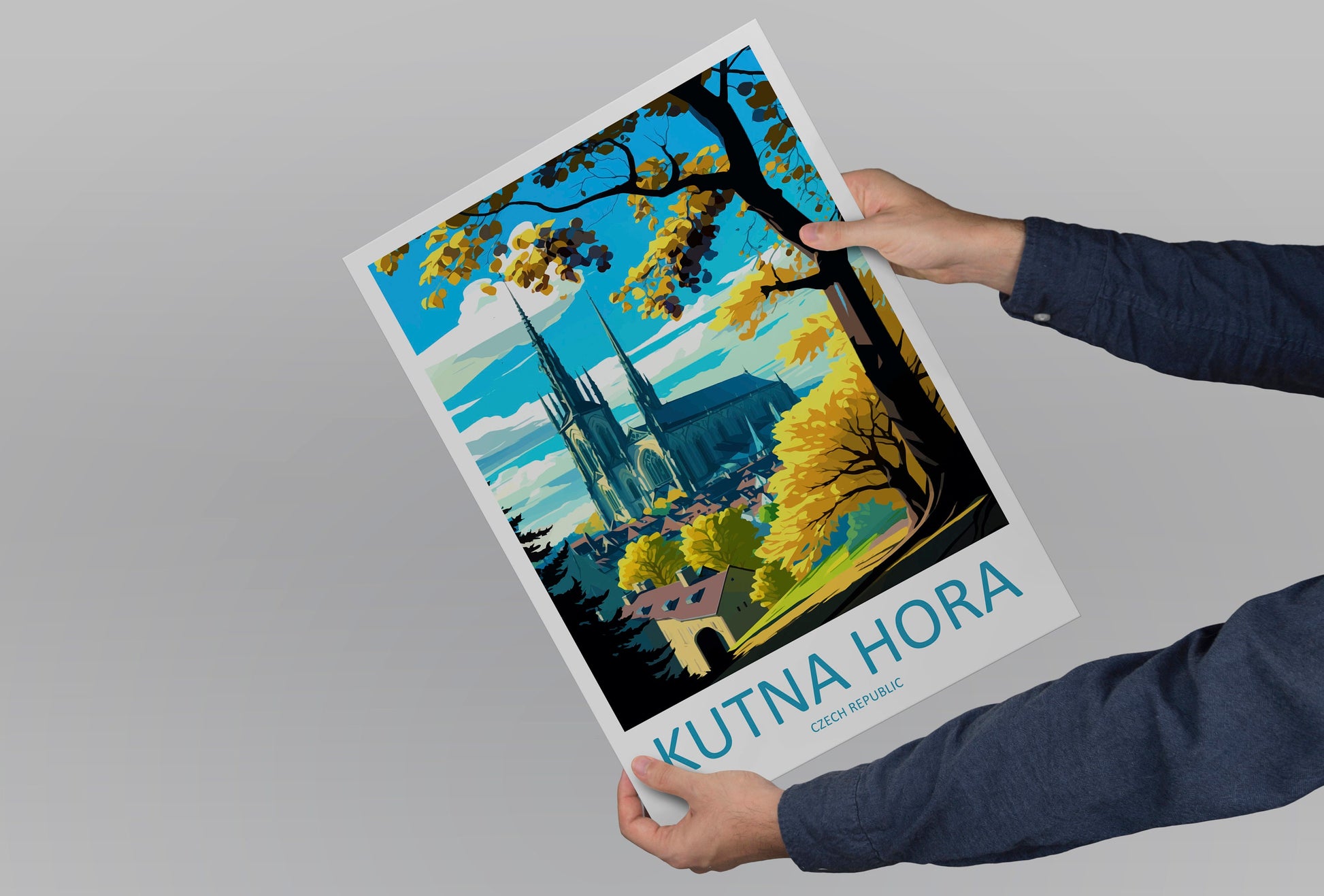 Kutna Hora Travel Print Wall Art Kutna Hora Wall Hanging Home Décor Kutna Hora Gift Art Lovers Czech Republic Art Lover Gift Kutna Hora Art