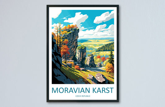 Moravian Karst Travel Print Wall Art Moravian Karst Wall Hanging Home Décor Moravian Karst Gift Art Lovers Czech Republic Art Lover Gift