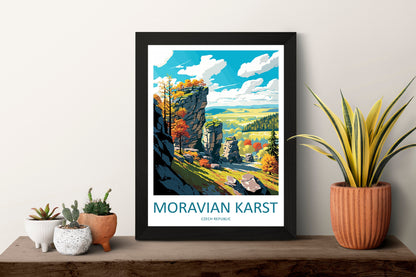 Moravian Karst Travel Print Wall Art Moravian Karst Wall Hanging Home Décor Moravian Karst Gift Art Lovers Czech Republic Art Lover Gift