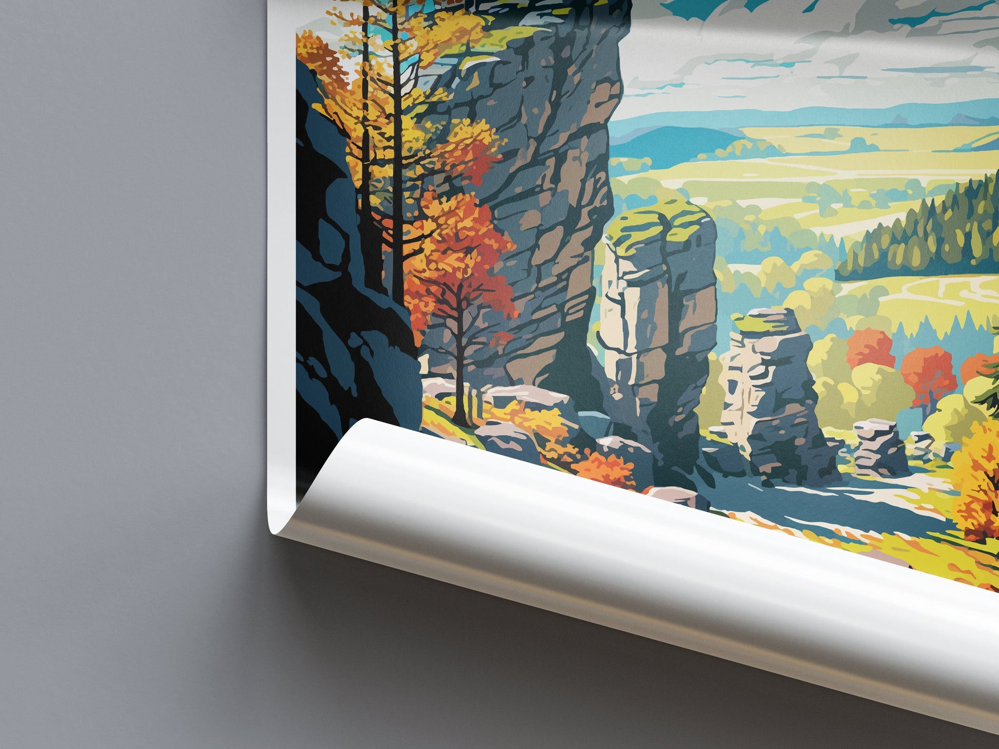 Moravian Karst Travel Print Wall Art Moravian Karst Wall Hanging Home Décor Moravian Karst Gift Art Lovers Czech Republic Art Lover Gift